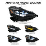 Faros LED IS-A508 para Lexus IS350 / IS250 / IS200t / IS300 (2014–2016) - Miniatura de la galería de productos 5