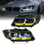 Faro BMW Serie 3 A204-A para BMW Serie 3 E90 E91 (05–12) Lámpara de cabeza (Modelos con base halógena) - Miniatura de la galería de productos 12