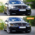 Farol BMW Série 5 A209-B Para BMW Série 5 E60 E61 (2005–2007) / (2008–2010) Farol - Miniatura da galeria de produtos 11