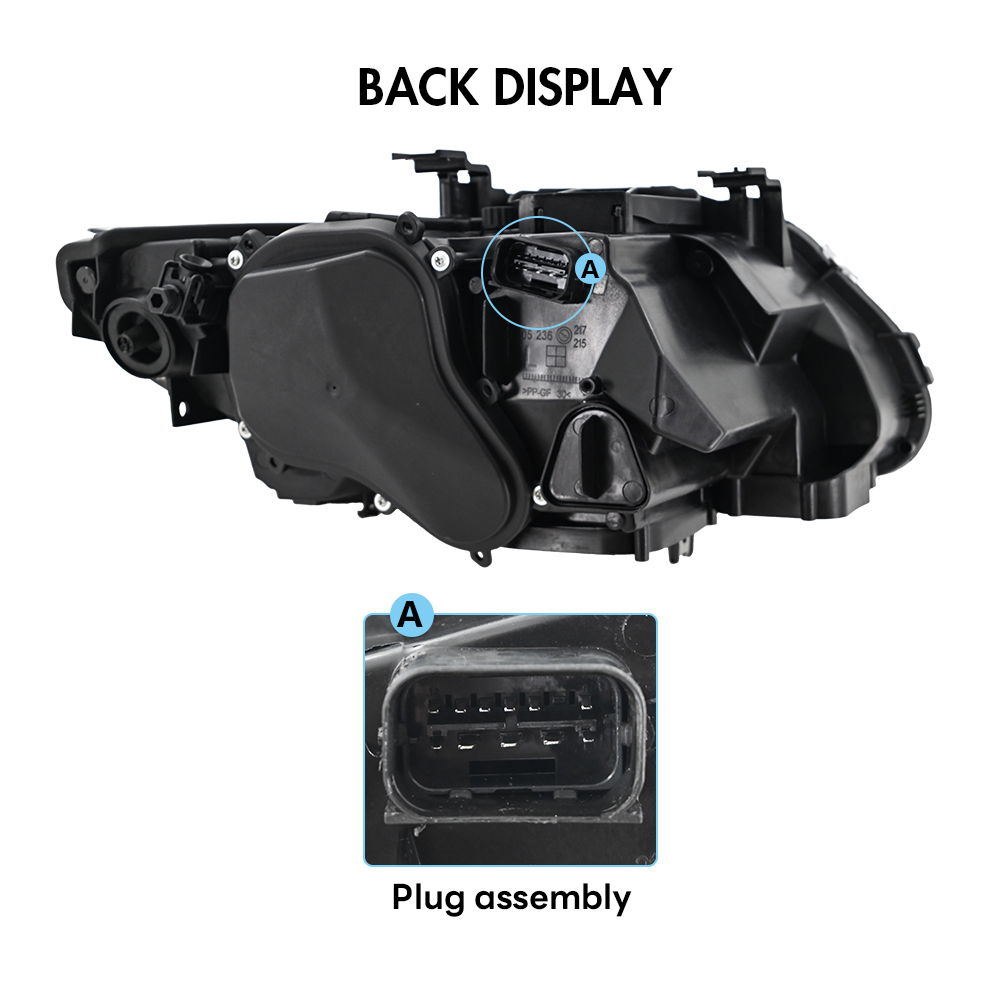 A208-1-B Xenon LED Headlight for BMW E92 E93 328i 335i Coupe (2007–2010) - View 7