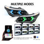 Faro anteriore RGB BMW Serie 5 A209-A-RGB Per BMW Serie 5 E60 E61 (2005–2007) / (2008–2010) Lampada frontale - Miniatura della galleria del prodotto 10