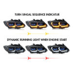 Lampu Depan LED Xenon A208-1-B untuk BMW E92 E93 328i 335i Coupe (2007–2010) - Gambar Kecil Galeri Produk 5