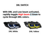 Faro BMW Serie 3 A204-A para BMW Serie 3 E90 E91 (05–12) Lámpara de cabeza (Modelos con base halógena) - Miniatura de la galería de productos 10