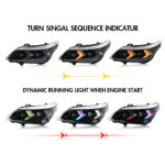 Faro anteriore RGB BMW Serie 5 A209-A-RGB Per BMW Serie 5 E60 E61 (2005–2007) / (2008–2010) Lampada frontale - Miniatura della galleria del prodotto 11