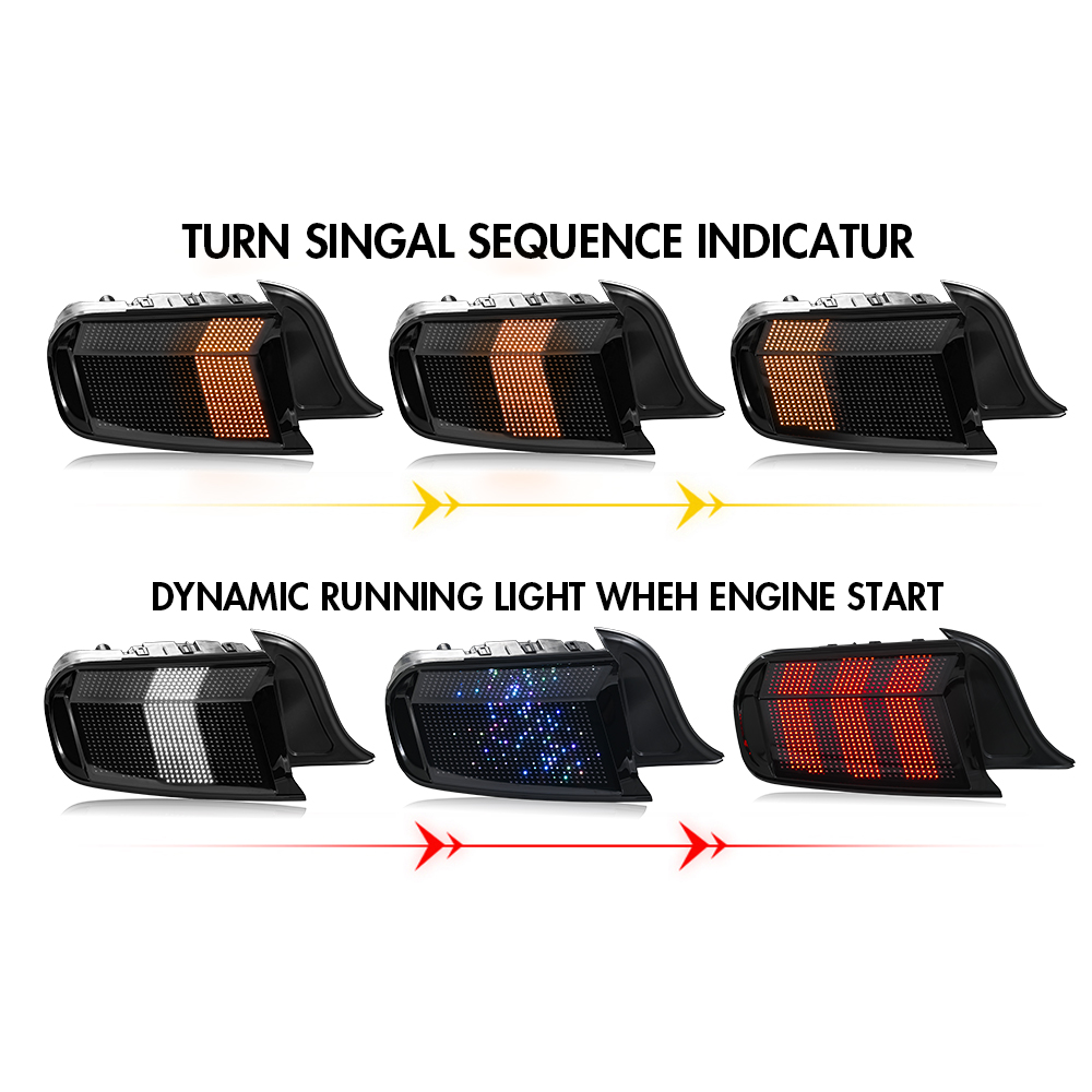 B201-RGB LED Tail Lights for Ford Mustang 2015–2023 - View 7