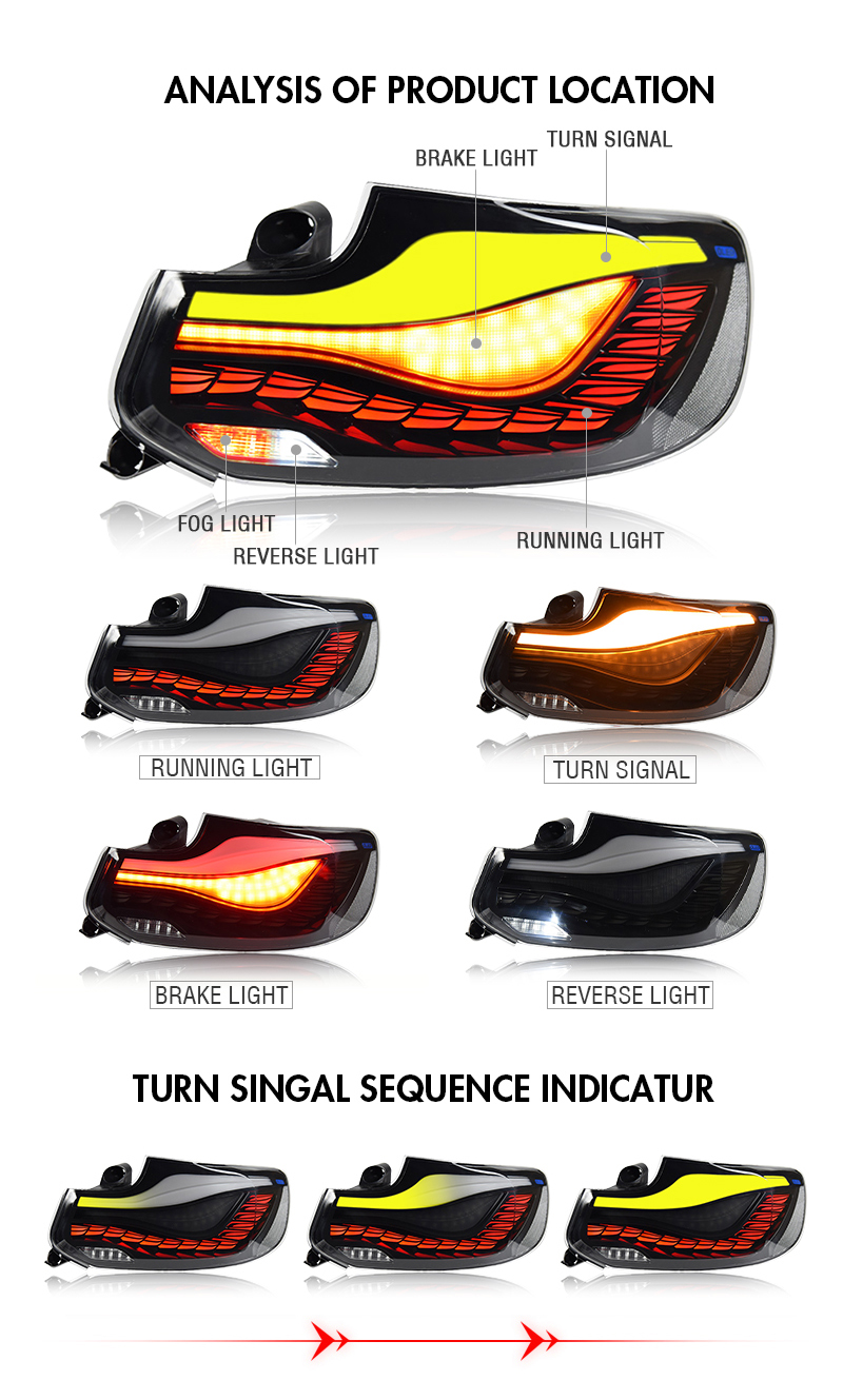 BMW 2 Series Tail Light BM-B164 For BMW 2-Series (2014–2019) Tail Lamp 16 Tail Light