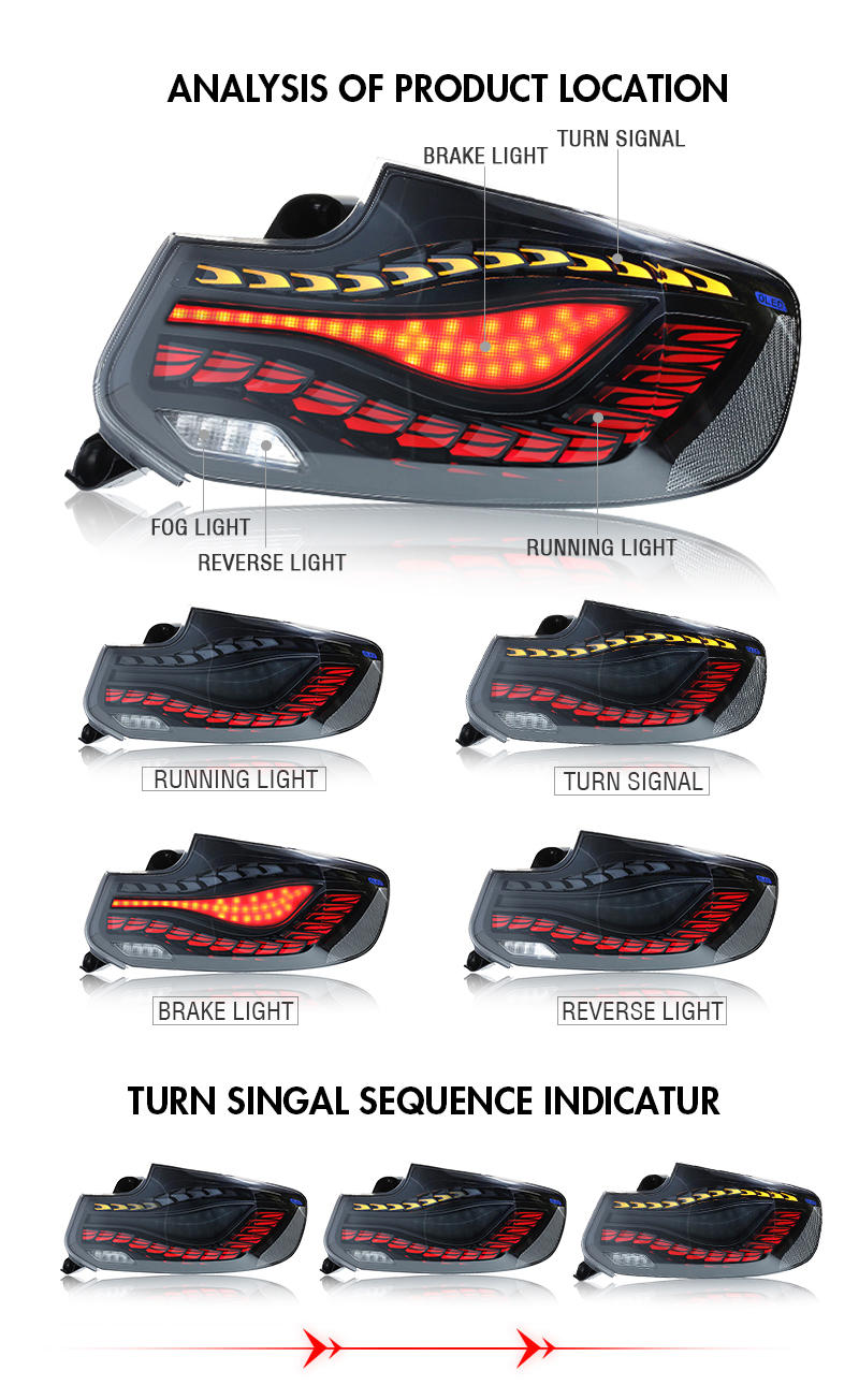 BMW 2 Series Tail Light BM-B164B For BMW 2-Series (2014–2019) Tail Lamp 16 Tail Light