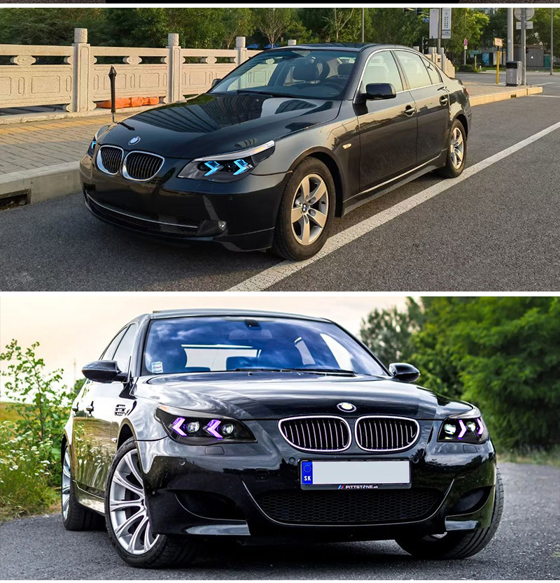 Faro anteriore RGB BMW Serie 5 A209-A-RGB Per BMW Serie 5 E60 E610 E61 –20072007) / –20102Lampada frontaledlamp 30 RGB Headlight