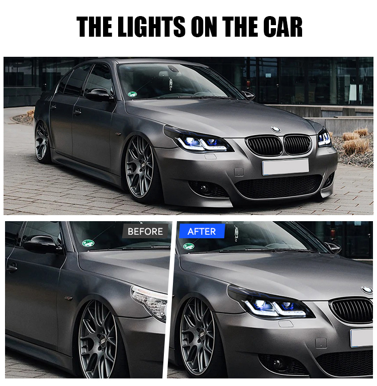 BMW 5-Series Headlight A209-B For BMW 5-Series E60 E61 (2005–2007) / (2008–2010) Headlamp 16 Headlight