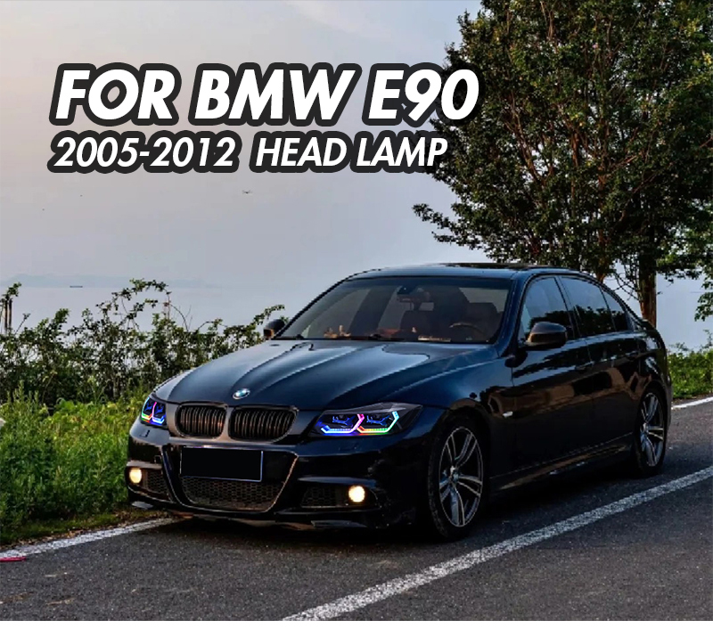 A204-B-RGB LED Headlights for BMW 3 Series E90 E91 (2005–2012) 23 LED Car Headlight