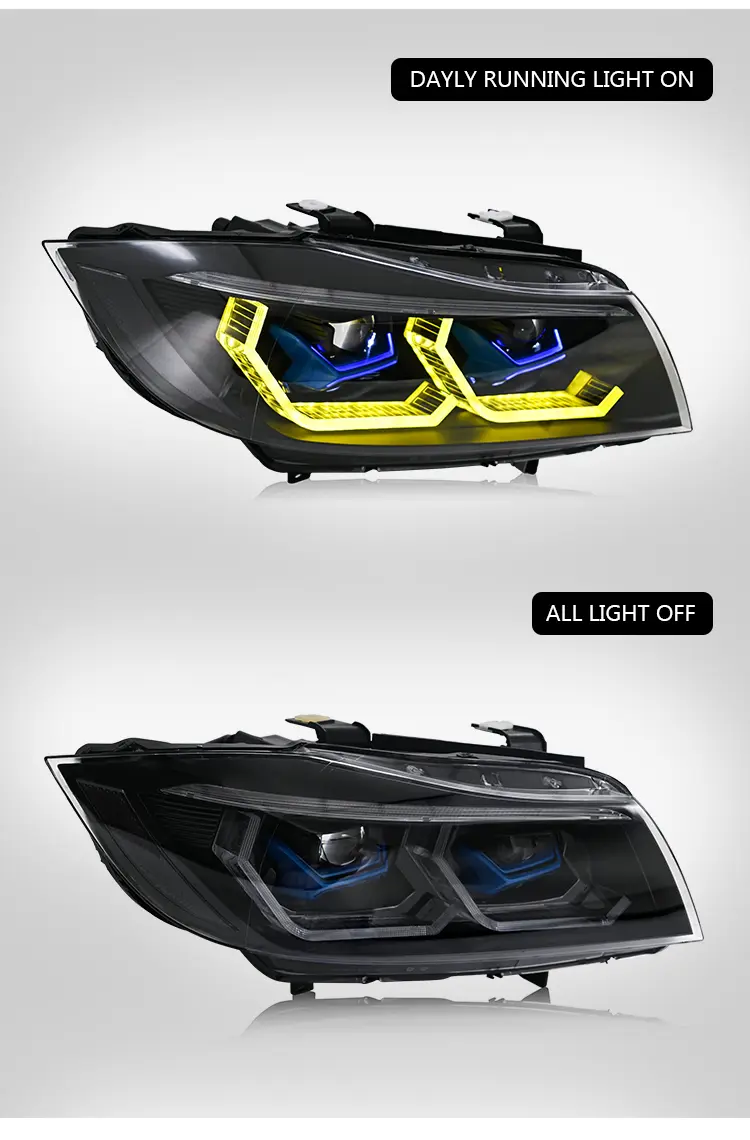 BMW 3-Series Headlight A204-A For BMW 3-Series E90 E91 (05–12) Head Lamp (Halogen Base Models) 18 Headlight