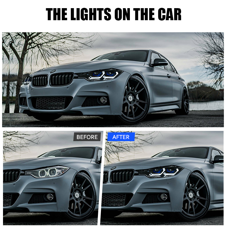 BMW 3-Series Headlight A203-A Halogen For BMW 3-Series 2012–2015 Headlight 16 Halogen Headlight