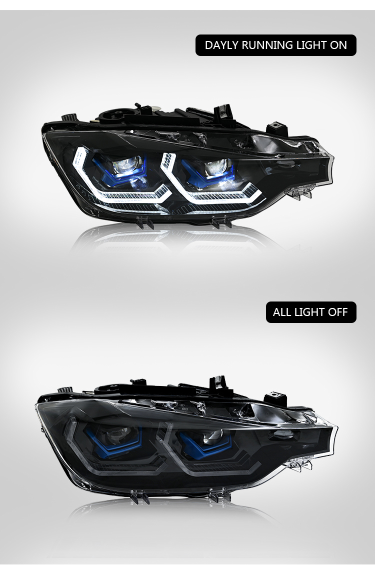 BMW 3-Series Headlight A203-A Halogen For BMW 3-Series 2012–2015 Headlight 18 Halogen Headlight
