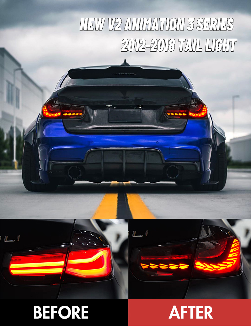 BMW 3-Series Tail Lights BM-B121B / BM-B121B-B For BMW 3-Series (2013–2017) / (2018–2019) Tail Lamp 15 Tail Light