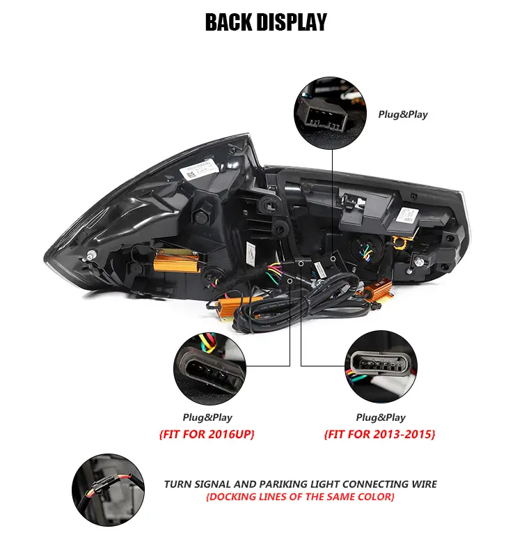 BM-B121 LED Tail Lights for BMW 3 Series 2013–2018 20 LED Tail Light
