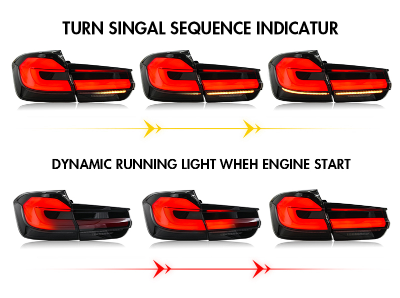 BMW 3 Series Tail Light TT-F30-B609-RS / TT-F30-B609-WS For BMW 3-Series (2013–2018) Tail Lamp 17 Tail Light