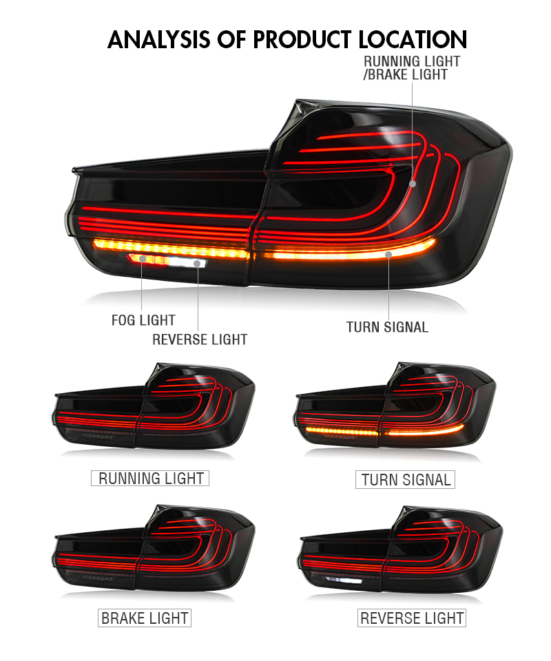 BMW 2 Series Tail Light F30-B121D For BMW 3-Series (2013–2018) Tail Lamp 18 Tail Light