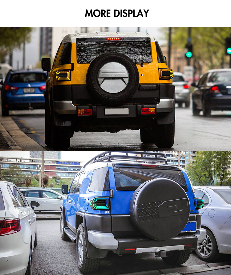Toyota FJ Cruiser Tail Lights TT-FJ-B128B / TT-FJ-B128B-RGB For Toyota FJ Cruiser Tail Lamp 26 FJ Cruiser Tail Lights