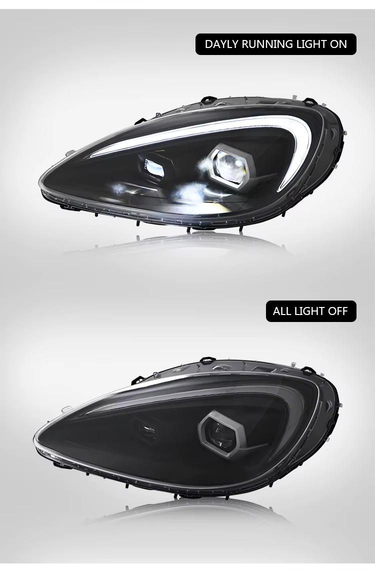 LED Headlights for Chevrolet Corvette C6 2005–2013 (Porsche-Style Design) 18 LED Headlights