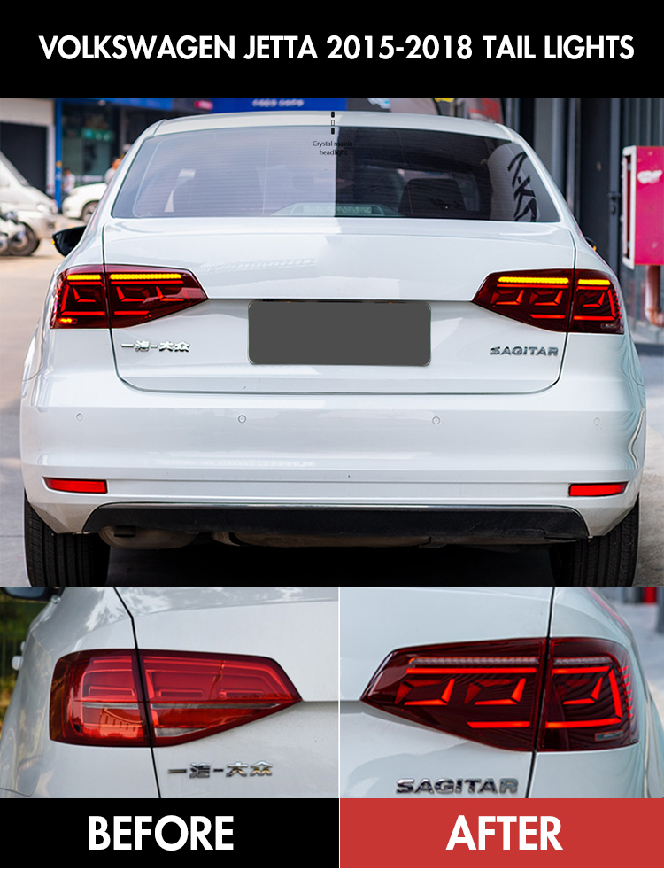 ST-B130 LED Tail Light for Volkswagen Jetta 2015–2018 11 LED Tail Light