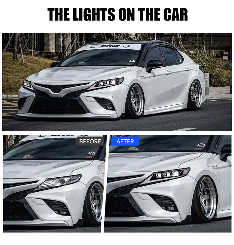 A146 LED Headlights for Toyota Camry 2018–2022 17 LED Headlights