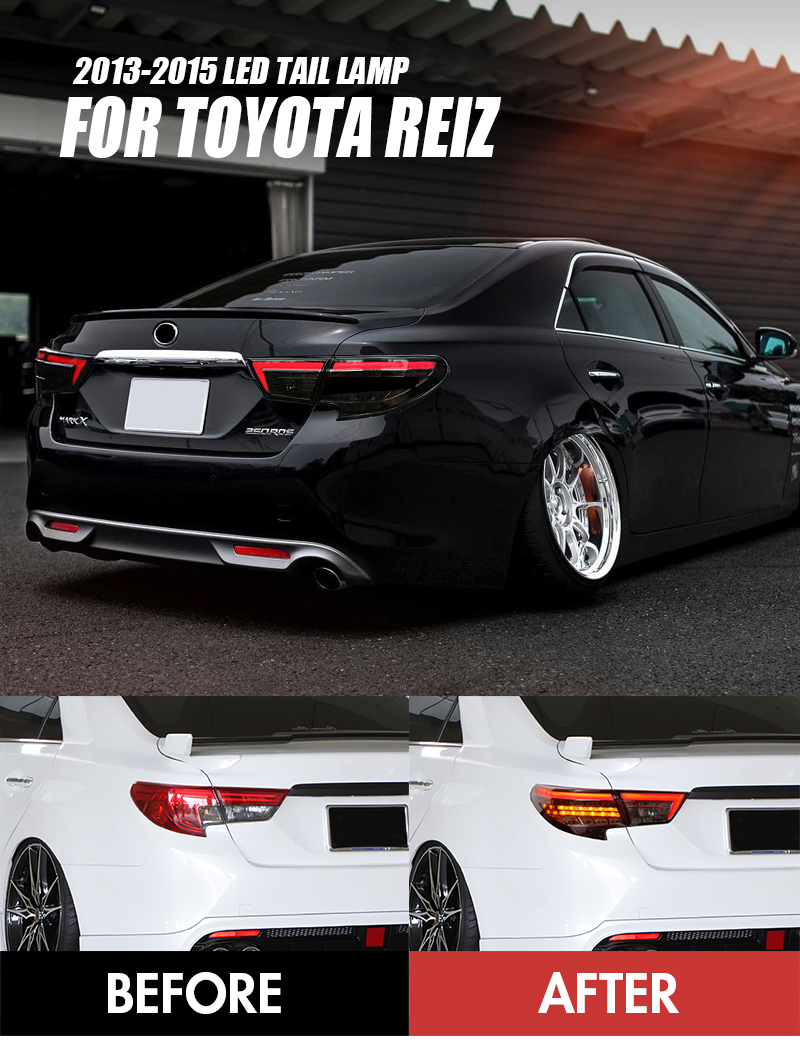 Toyota Reiz Tail Lights RZ-B106B For Toyota Reiz (2013–2015) Tail Lamp 13 Reiz Tail Lights
