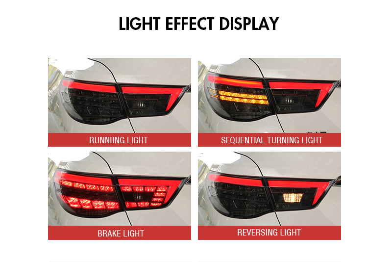 Toyota Reiz Tail Lights RZ-B106 For Toyota Reiz (2010–2012) Tail Lamp 16 Reiz Tail Lights