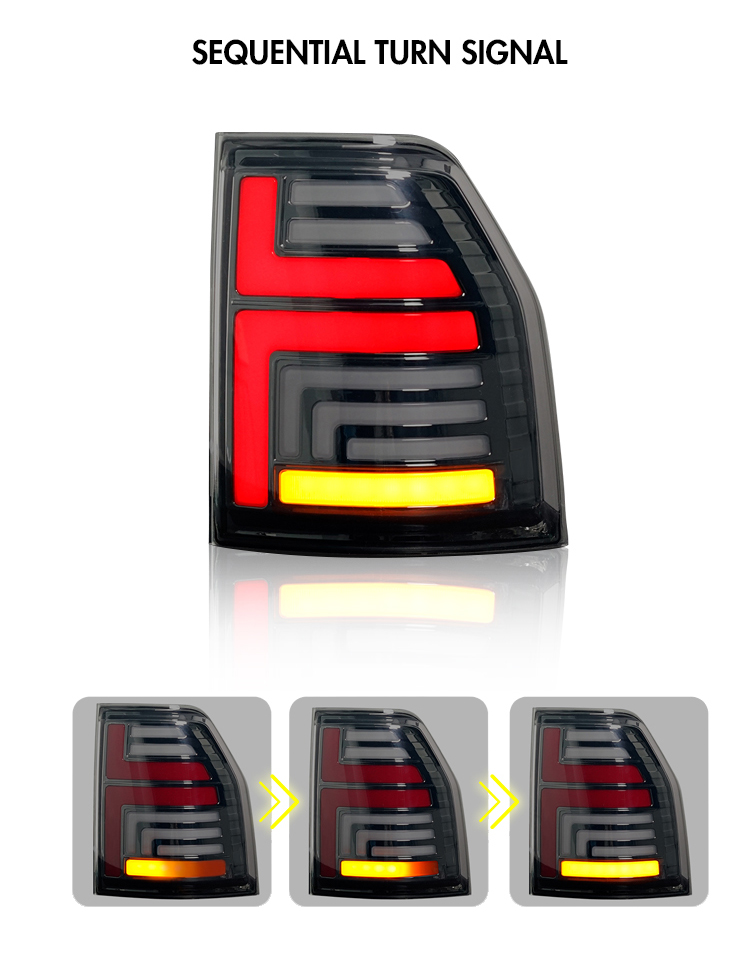 B124 LED Tail Lights for Mitsubishi Pajero 2006–2020 19 LED Tail Light