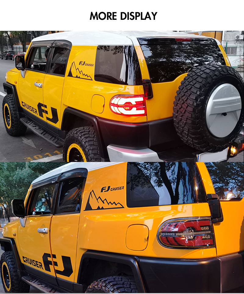 Toyota FJ Cruiser Tail Lights FJ-B128 For Toyota FJ Cruiser (2006–2020) Tail Lamp 22 FJ Cruiser Tail Lights