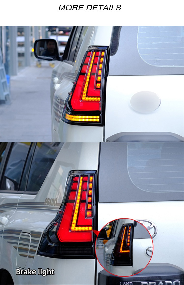 Toyota Prado Tail Lights GX-B107B For Toyota Prado or Lexus GX (2018–2021) Tail Lamp 20 Prado Tail Lights
