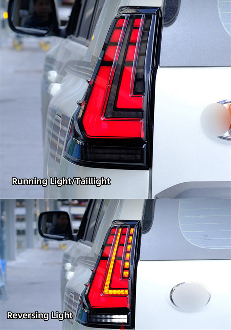 Toyota Prado Tail Lights GX-B107B For Toyota Prado or Lexus GX (2018–2021) Tail Lamp 21 Prado Tail Lights