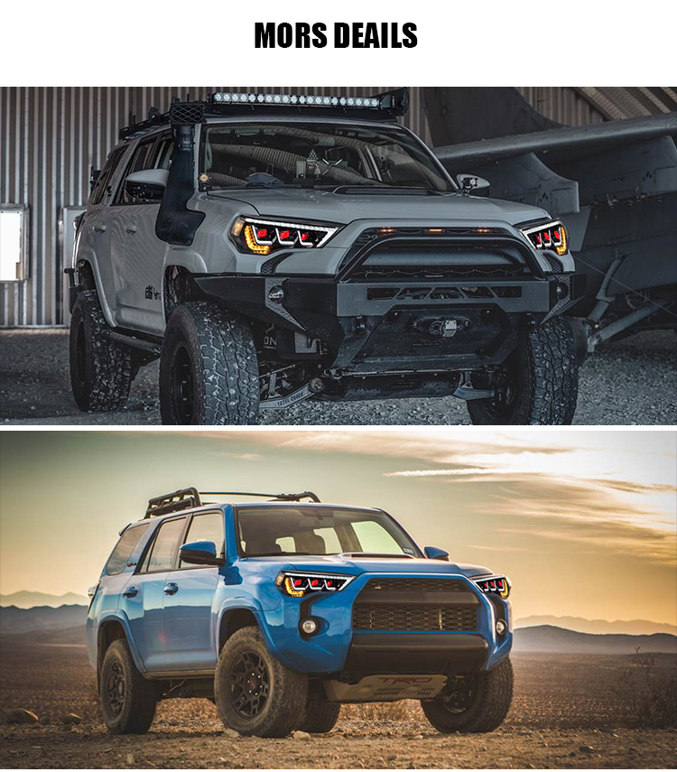Toyota 4Runner Headlights TT-CB-A163B / TT-CB-A163B-E Devil Eyes (Yellow & White DRL) For Toyota 4Runner (2014–2022) LED Head Lamp 17 4Runner Headlights