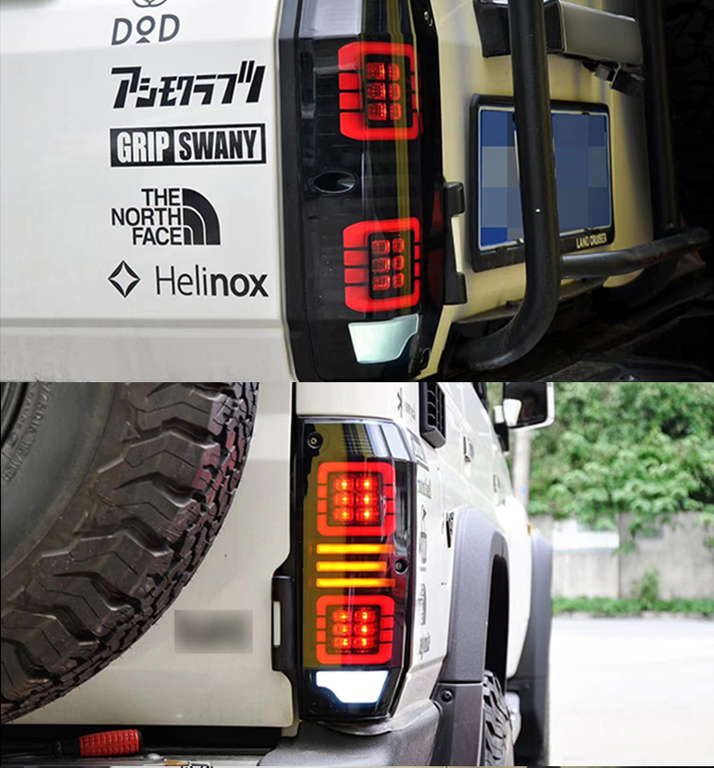Toyota LC76 Tail Lights LC76-B135 For Toyota LC76 (1984–UP) LED Tail Lamp 17 LC76 Tail Lights