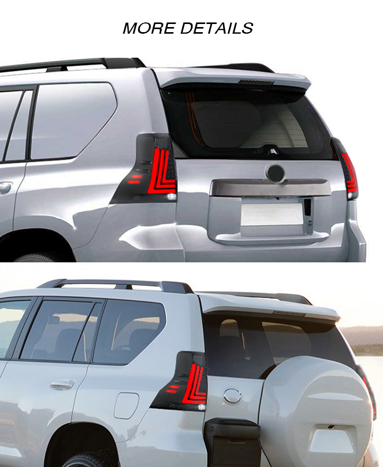 Toyota Prado Tail Lights PLD-B107 For Toyota Prado (2010–2021) Tail Lamp 20 Prado Tail Lights