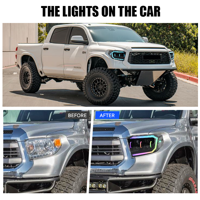 Toyota Tundra Headlights A181-RGB For Toyota Tundra (2014–2021) Headlight 22 Tundra Headlights