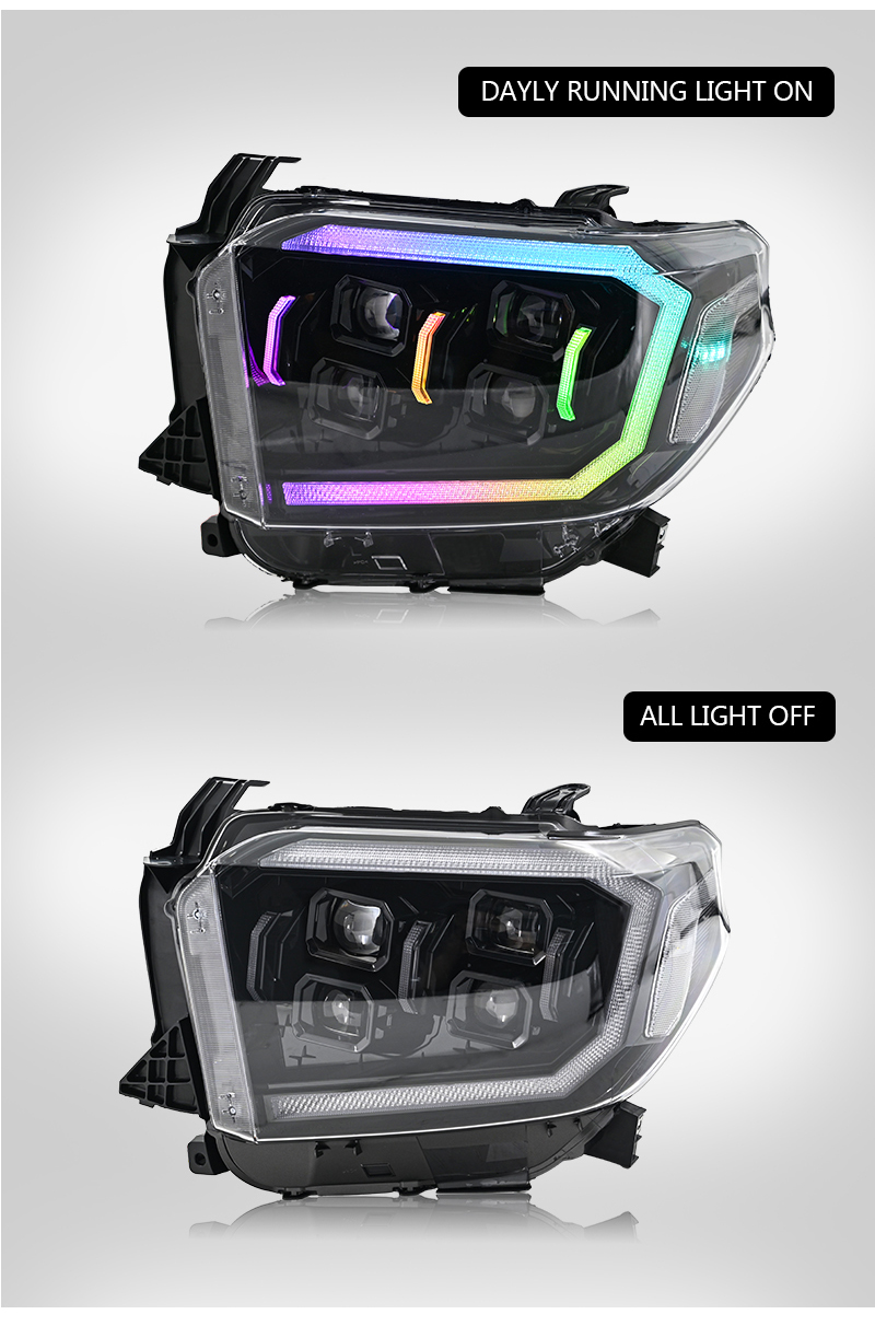 Toyota Tundra Headlights A181-RGB For Toyota Tundra (2014–2021) Headlight 24 Tundra Headlights