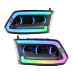 LED-Scheinwerfer mit RGB-Lauflicht für Dodge RAM 1500 / 2500 (2009–2018) - Miniaturansicht der Produktgalerie 1