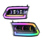 LED-Scheinwerfer mit RGB-Lauflicht für Dodge RAM 1500 / 2500 (2009–2018) - Miniaturansicht der Produktgalerie 2