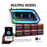 LED-Scheinwerfer mit RGB-Lauflicht für Dodge RAM 1500 / 2500 (2009–2018) - Miniaturansicht der Produktgalerie 6