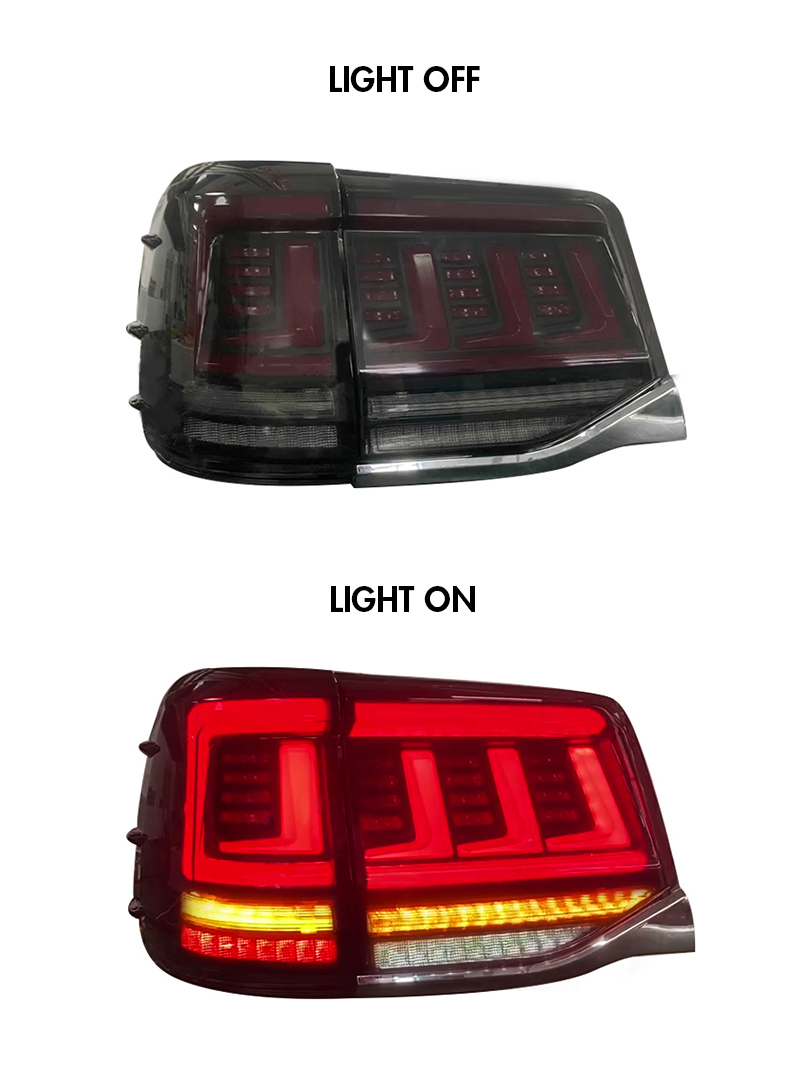 Toyota Land Cruiser Tail Lights LAND-B120 For Toyota Land Cruiser (2016–2020) Tail Lamp 15 Land Cruiser Tail Lights
