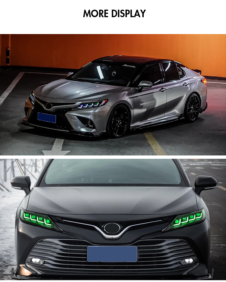 Fari LED A146-4T-RGB per Toyota Camry 2018–2023 30 RGB LED Headlights