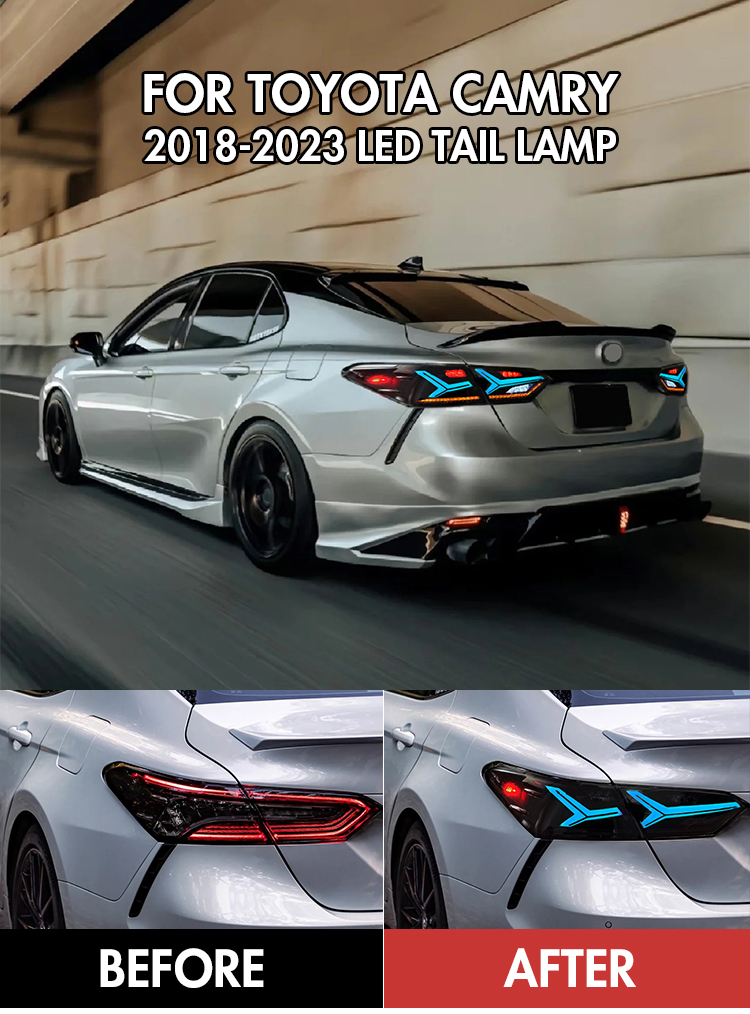 B101Y-RGB LED Tail Light for Toyota Camry 2018–2023 17 RGB LED Tail Light