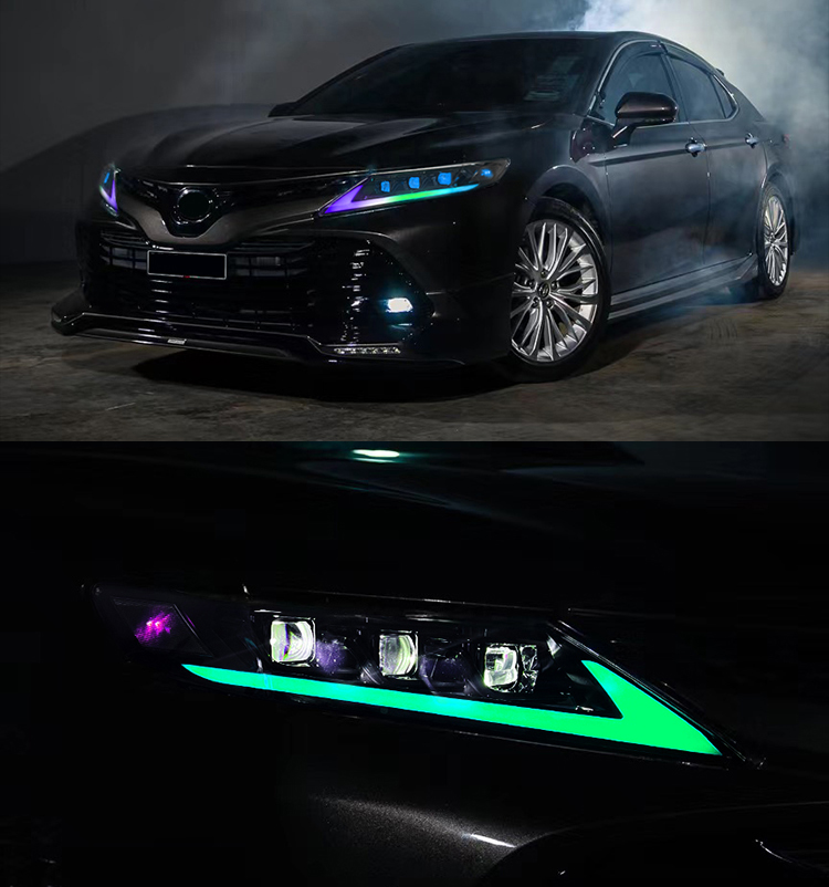 A146C-RGB LED Headlights for Toyota Camry 2018–2023 24 RGB LED Headlights