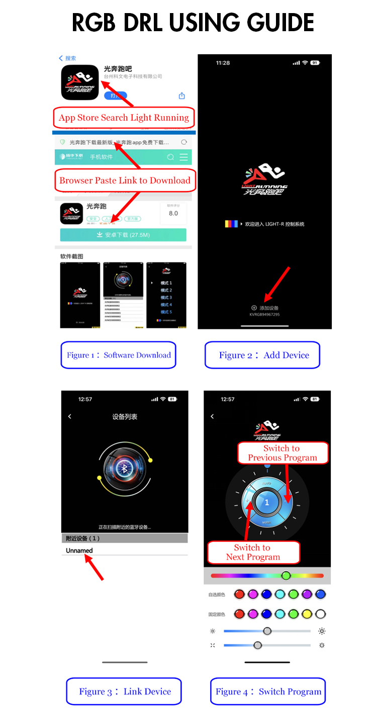 B101-RGB LED Tail Light for Toyota Camry 2018–2023 23 RGB LED Tail Light