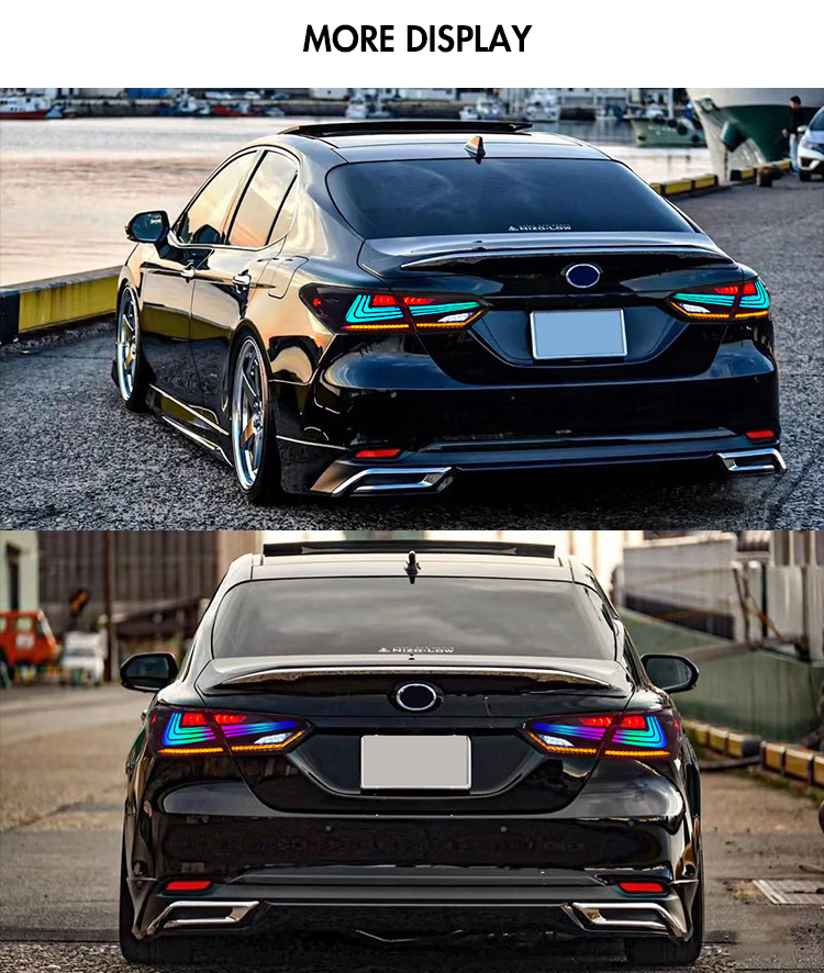 B101-RGB LED Tail Light for Toyota Camry 2018–2023 25 RGB LED Tail Light