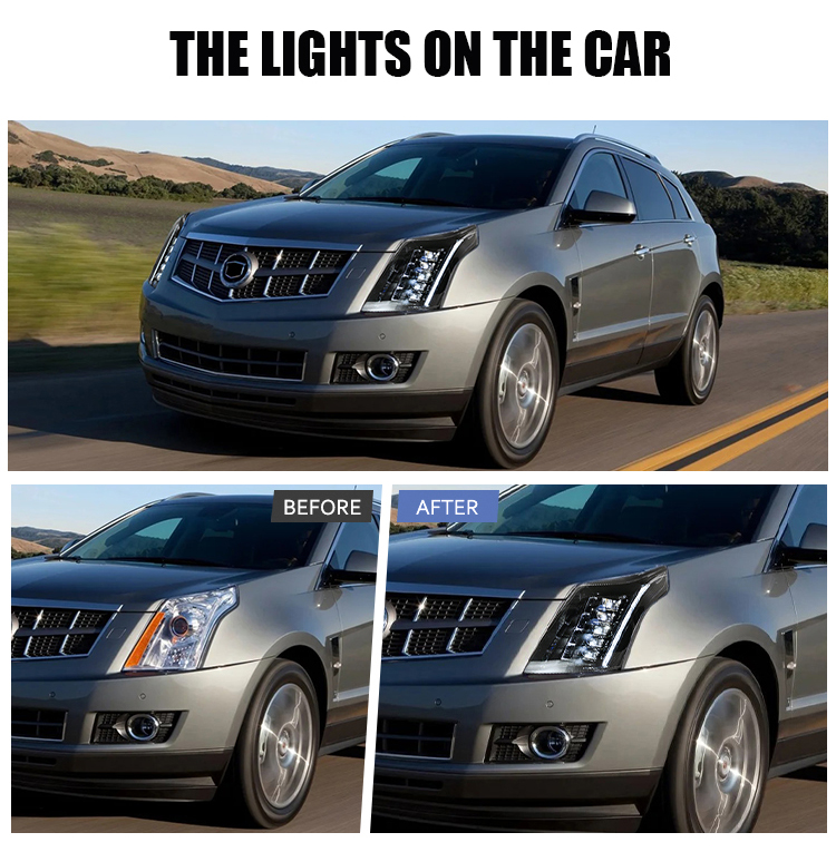 SRX-A167-T LED Headlight for Cadillac SRX 2010–2015 16 LED Headlight