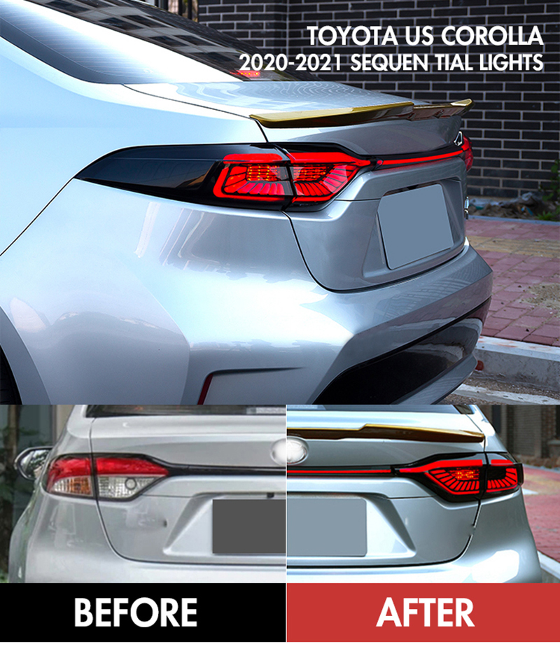Toyota Corolla Tail Lights LL-B105 For Toyota US Corolla (2020–2023) Sequential Tail Lamp 15 Corolla Tail Lights