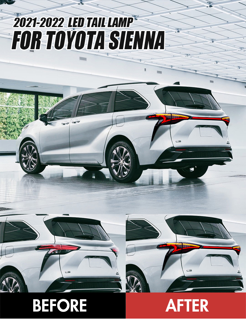 Toyota Sienna Tail Lights SN-B118 For Toyota Sienna (2021–2022) 13 Sienna Tail Lights