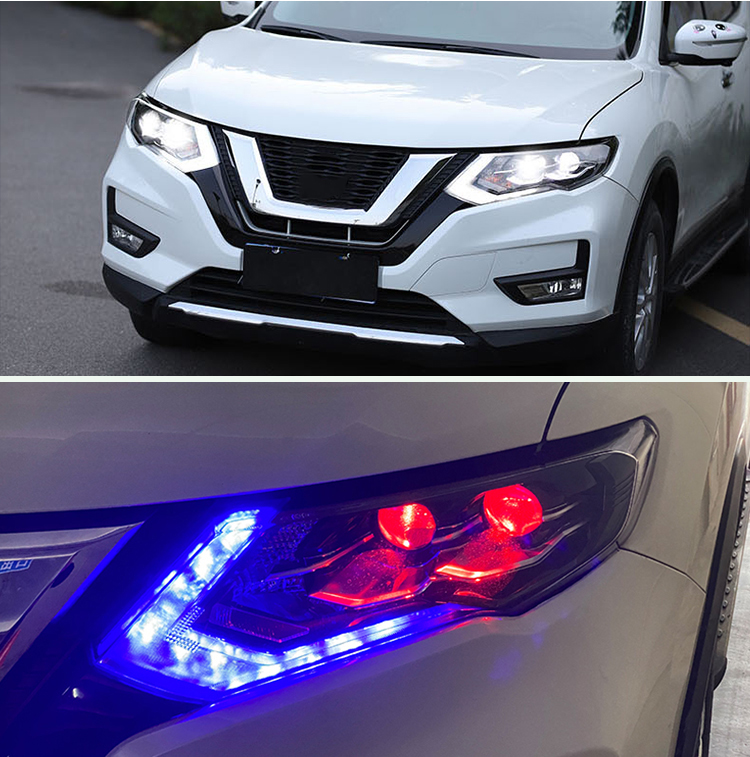 QJ-A153 LED Headlights for Nissan X-Trail 2017–2021 21 LED Headlights