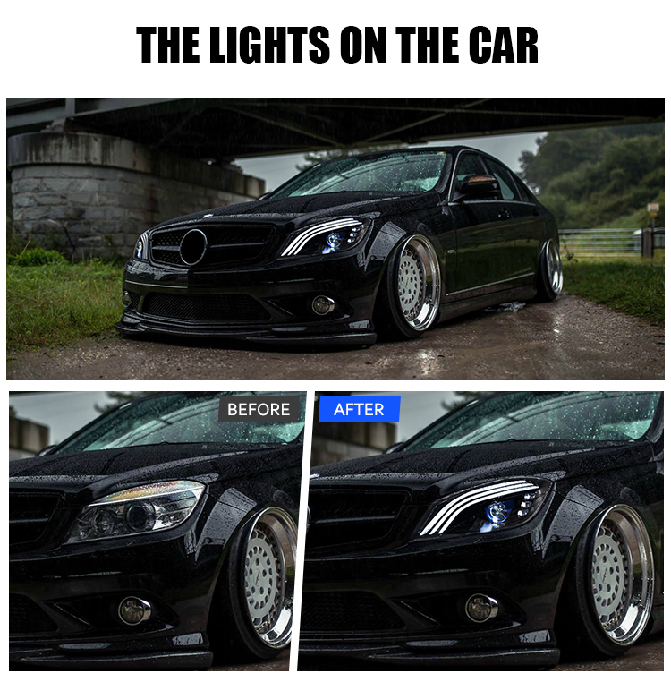 A506-A Car Headlight for Mercedes-Benz C-Class W204 (2008–2011) 16 Car Headlight